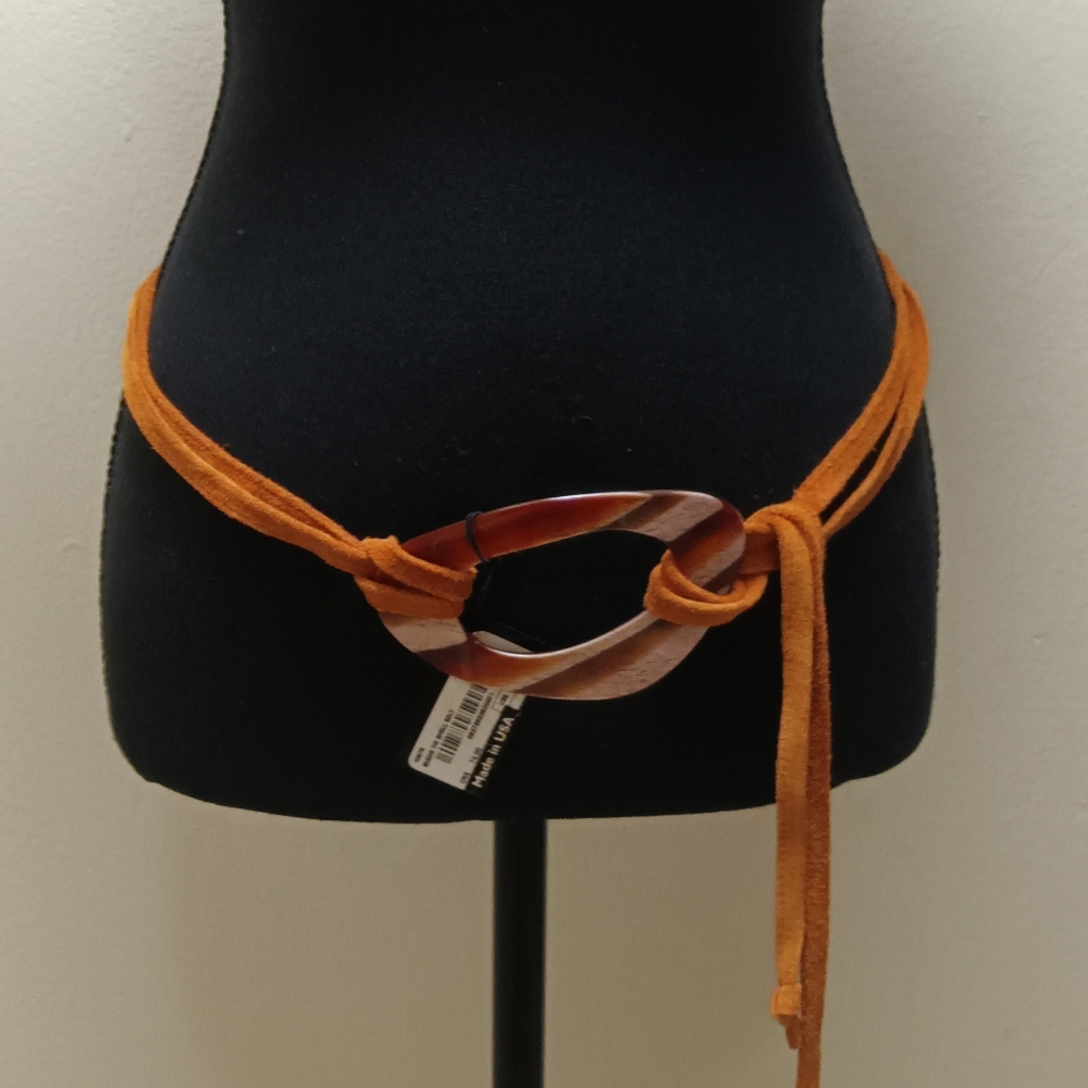 Suede belt